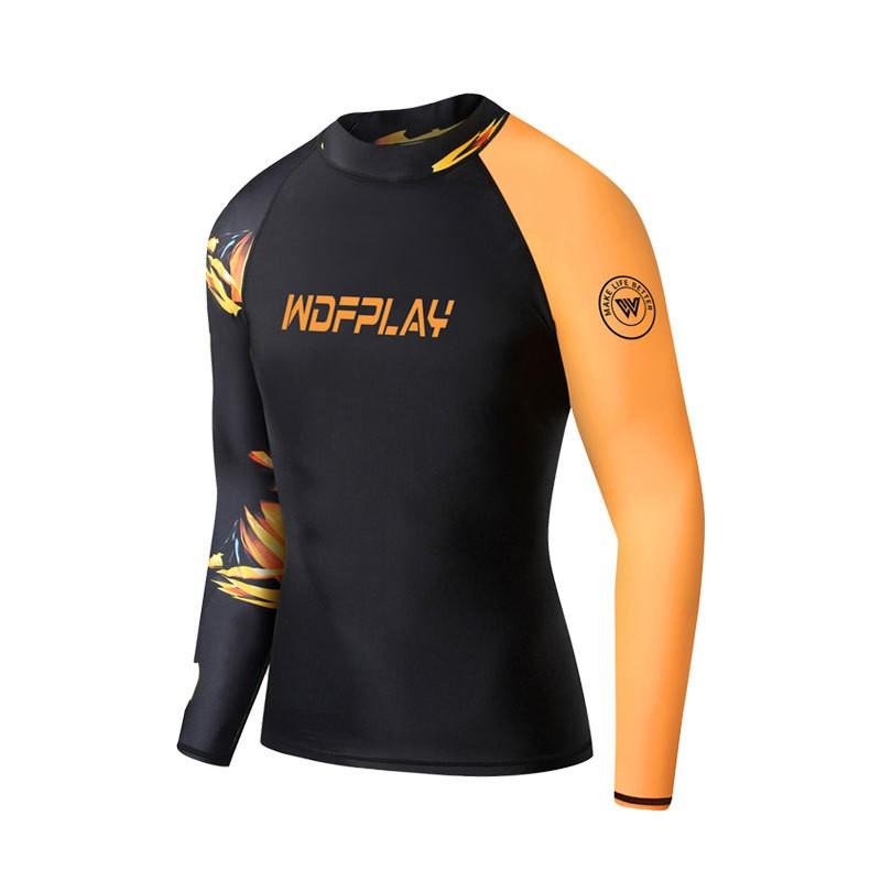 Herren UV-Schutz Rash Guard Set Langarm Oberteil Hose Schnelltrocknend Neoprenanzug Surfen Tauchen Schwimmen