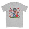 Trex Dino I Steal Hearts TShirt for Unisex  Casual Cotton Tees Crewneck Short Sleeve T Shirt New Arrival Tops
