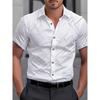 Men New Summer Short Sleeve Casual Lapel Shirt Tops 3D Digital Print Beach Shirt
