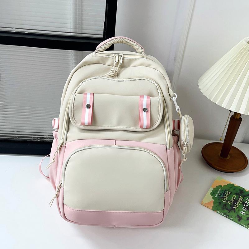 Schoolbag1011 winter new high value fashion light simple student bag tide Korean version large capacity travel backpack