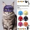 Black Bat Cat Mask - Halloween Clown Hat for Cats