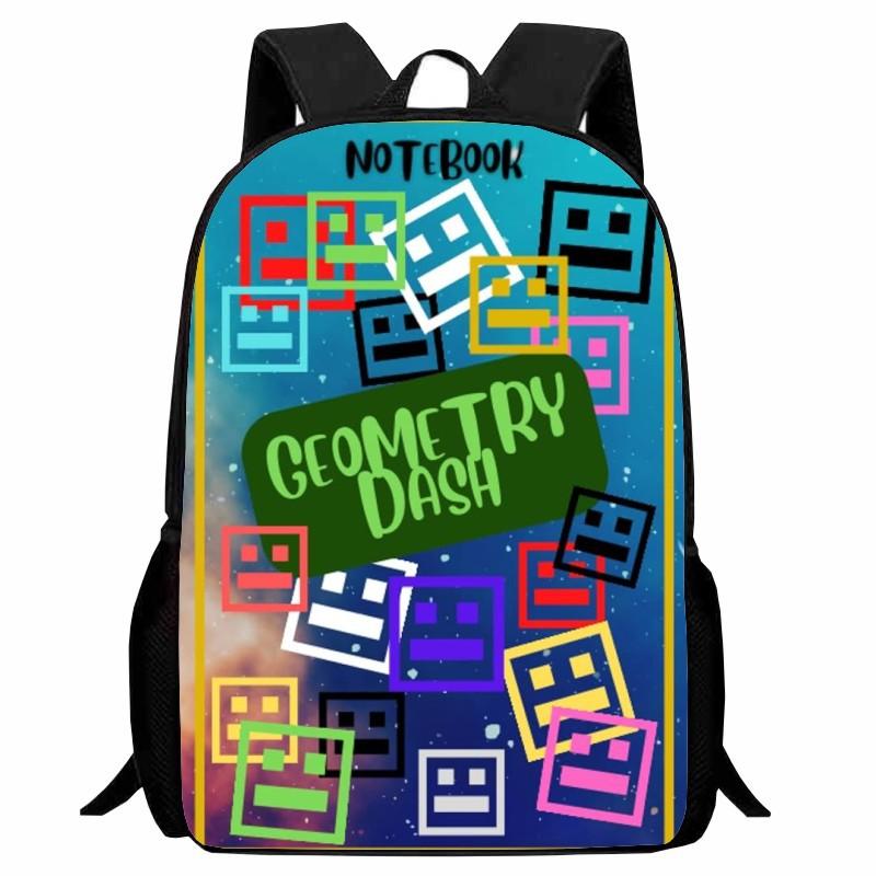 Geometry Dash Schülerrucksack Geometry Sprint Rucksack Leicht 12. Klasse Männlich und Weiblich