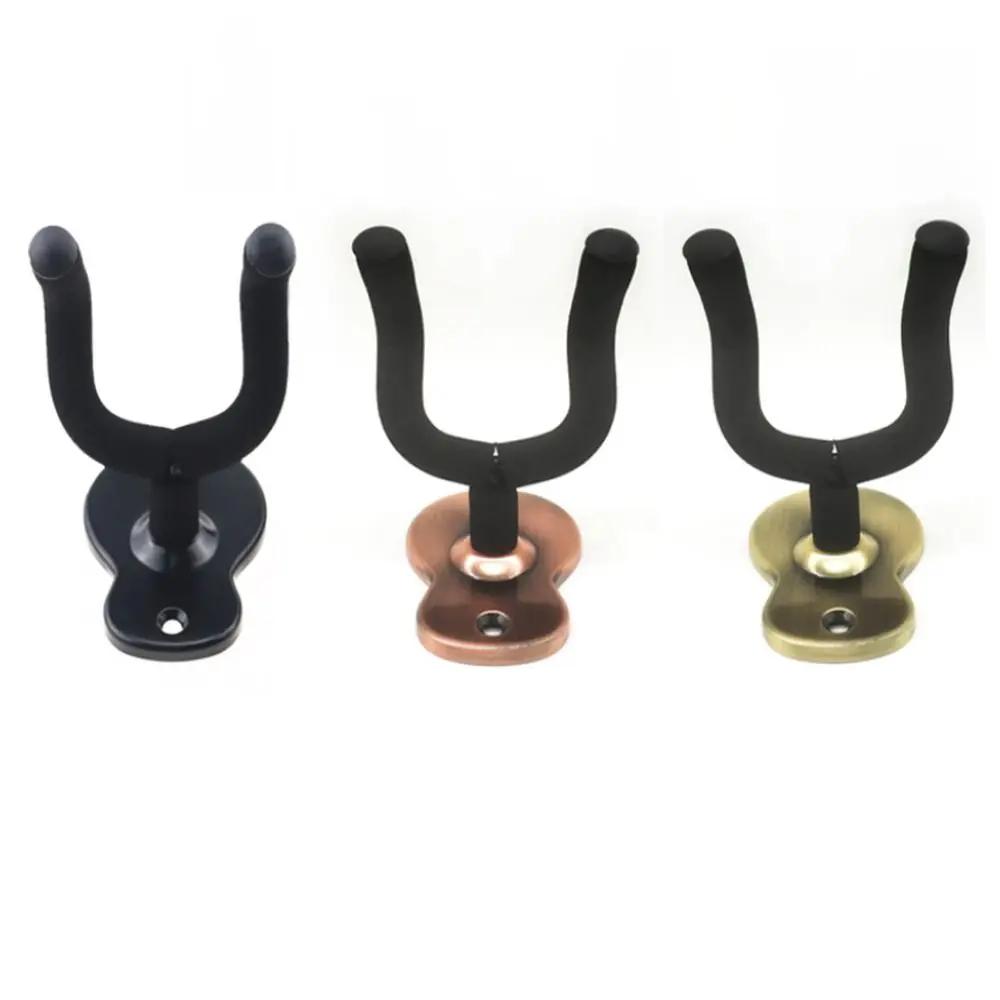 Guitar Wall Hanger Wall Mount Guitar Hook Ukulele Wall Holder Bass Guitar Hanger Metal For Home Studio Display