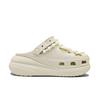 Crocs Crush Clog EVA Jinling Chaochuang Bow Simple and Fresh Casual Versatile Fashion Trend Hole Shoes Women's Bone Colour