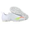 Li Ning Mesh Coated Artificial Turf Shock Absorbing Non-Slip Soccer Shoes Men Sneakers White ASFS003-1