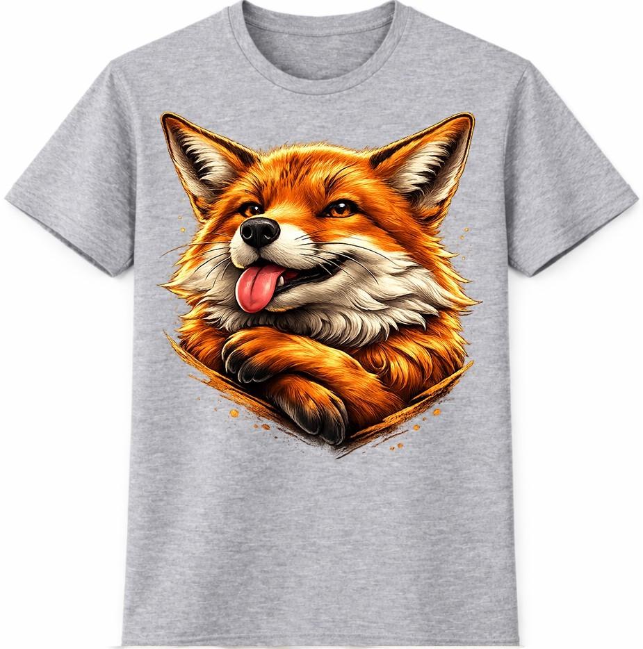 Cute Fox T Shirt Realistic Wildlife Animal Art Novelty Nature Lover Graphic Tee