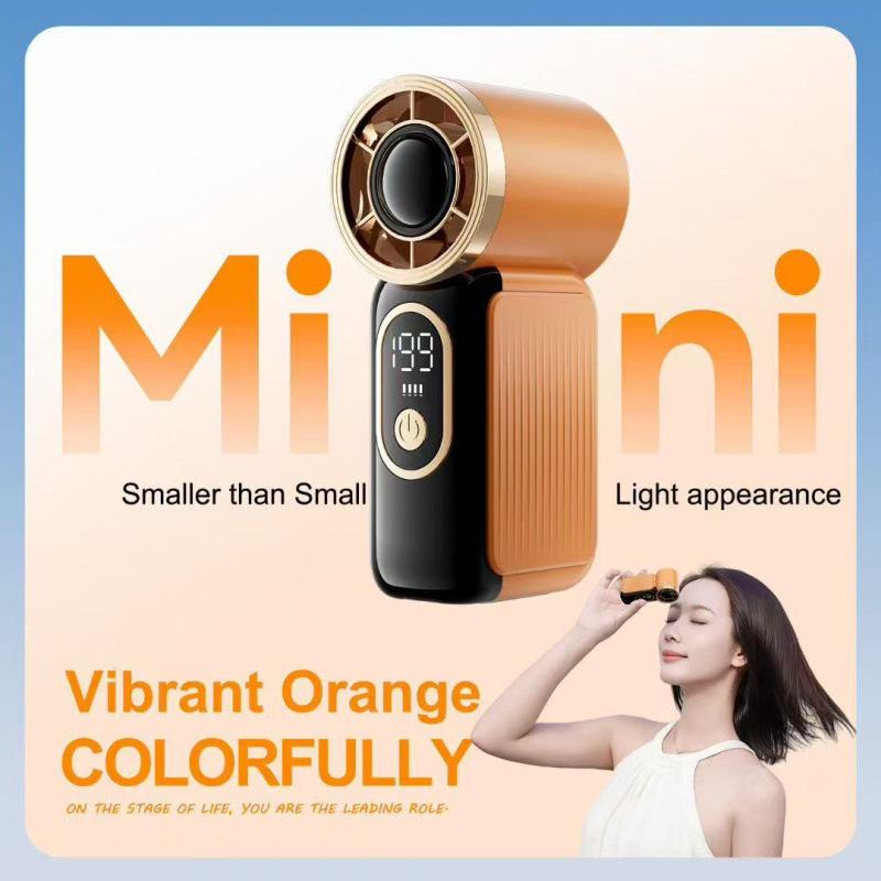 

Cold Turbine Portable USB Mini Fan: Handheld Digital Display, Strong Wind, Ideal for Outdoor Camping 89.5*35.4*43.5 mm