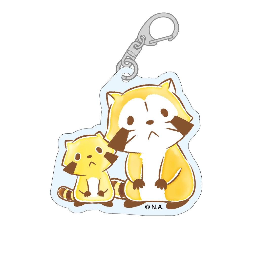 

Rascal the Raccoon raccoon Official HD cute Acrylic Keychain Bag pendant Bag Charm anime goods Anime Toy Fans Charm Gifts 6 cm
