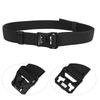 Nylon Outdoor Multifunction Rescue Rappelling Downhill Military Waist Belt Heavy Duty(black )