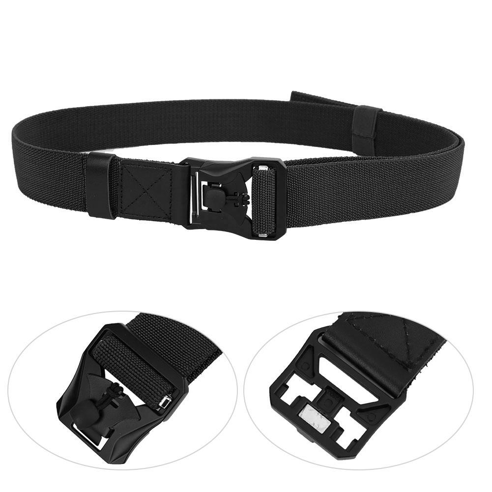 Nylon Outdoor Multifunction Rescue Rappelling Downhill Military Waist Belt Heavy Duty(black )