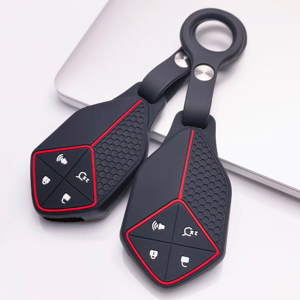 Key Holder Cover for Deepal S7 SL03 G318 with Keychain Protective Accessory Key Fob Protection Replacement Daily Use Car Remote Cover