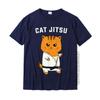 Jiu Jitsu Kawaii Cat Funny Bjj Or Mma Grappling Tshirt Cotton T Shirt For Unisex Unique Tops Shirts Cute Party