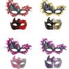 2PCS/set Couple Masks Lace Women Mask Men Painted Half Face Mask Eye Mask Set Party Masquerade Wedding Decoration Costume Prom