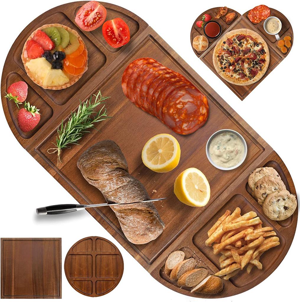 Wooden Steak Splicing Chopping Board Home Semi-circular Tray Western Bread Cheese Plate Kitchen Cutting Chopping Board