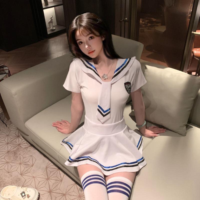 Sexy pure sexy lingerie J student suit sailor suit uniform seduction passion hot stewardess cosplay woman
