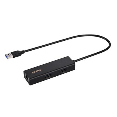 Buffalo Gigabit USB Docking Station LAN Adapter Wired LAN USB Hub Japanese Manufacturer Black Type-A USB3.2 (Gen1) LUD-U3-AU101BK/N