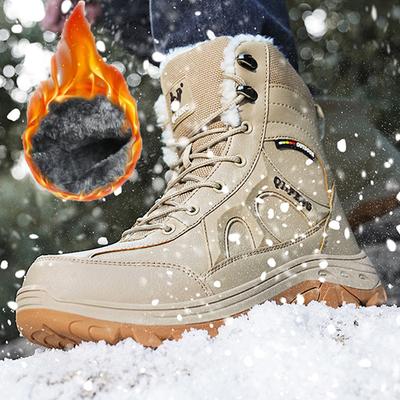 37-46 Couple Plus Plus Plus Size Fashionable and Plush Warm High Top Cotton Shoes Snow Boots Outdoor Hiking Boots Training Tactical Boots