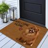 1Pcs Anti Fatigue Door Rugs, Cozy Puppy Print Waterproof Non-Slip Thick Cushioned Door Mat Heavy Duty Comfort Standing Mat for Door