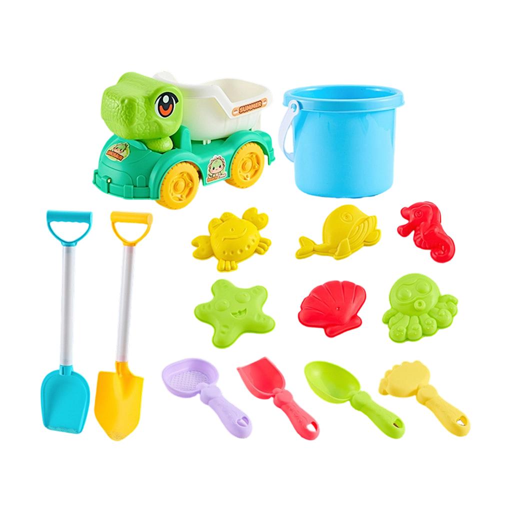 Children Beach Toy Set Includes Sand Sifter Shovel Rake Scoop Mold Tools for Outdoor Sand Play and Water Activities
