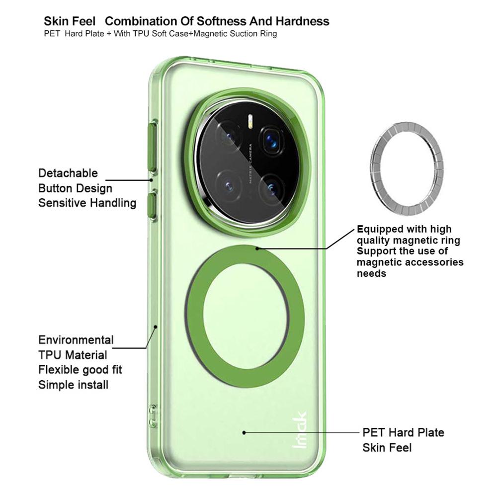 IMAK For Honor Magic7 Pro 5G Case Compatible with MagSafe Candy Color Anti Drop TPU+PET Back Cover