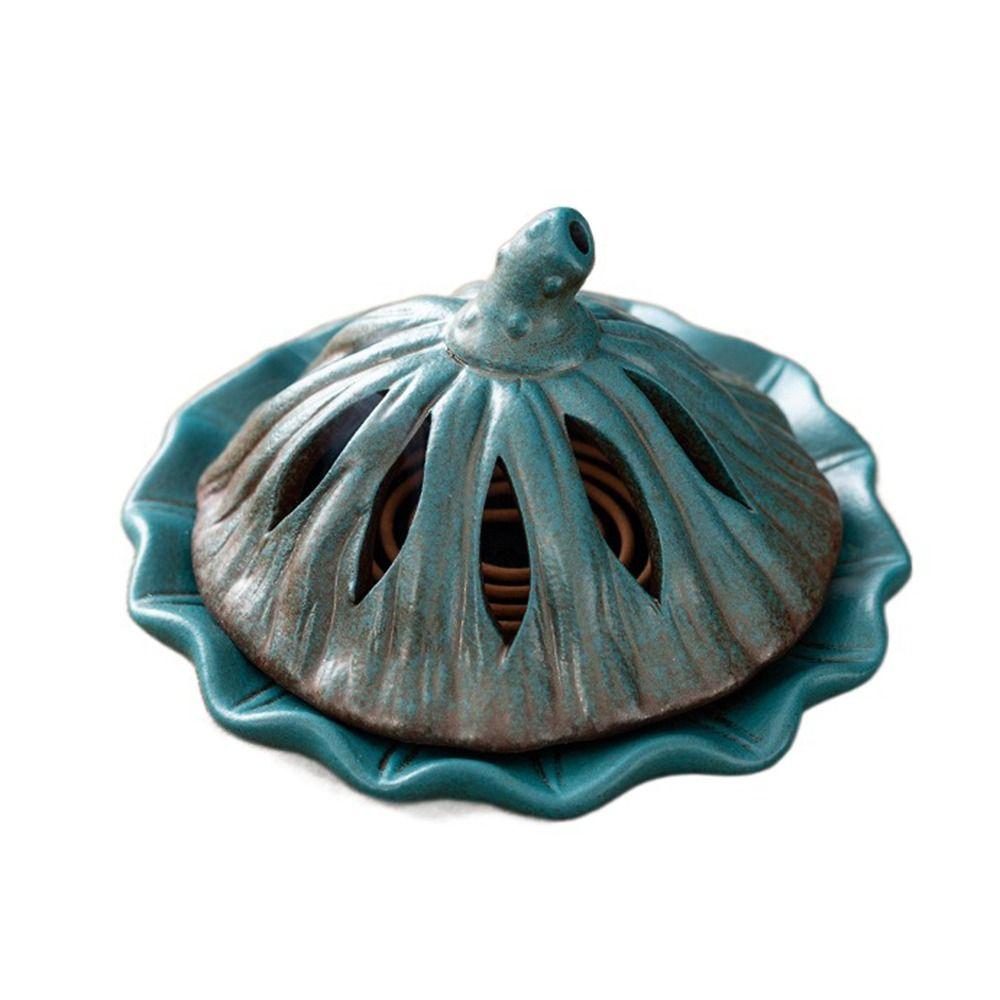 Heat-resistant Incense Burner Holder Flower Statue Fireproof Cotton Ceramic Smudge Bowl Insulation Handcrafted