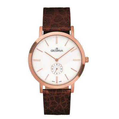 Relógio Masculino Kensington Couro Prata Quartzo 1050.5562