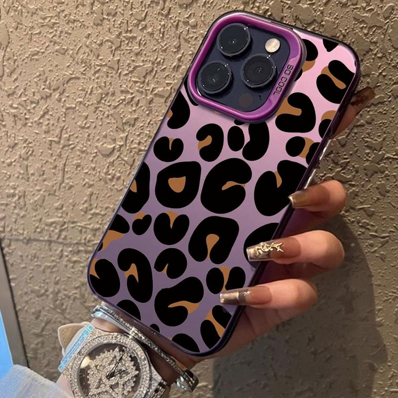 Roztomilý leopardí obal pro iPhone 16 Pro Samsung A55 A35 M35 S24 FE Xiaomi Redmi Note 13Pro 14C Huawei Honor 200 Nárazuvzdorný kryt proti poškrábání telefonu