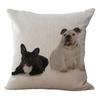 Federa in Lino Cartone Animato Bambini Piccolo Animale Copricuscino Schienale Federa Quadrata Gushen Cuscino Decorativo
