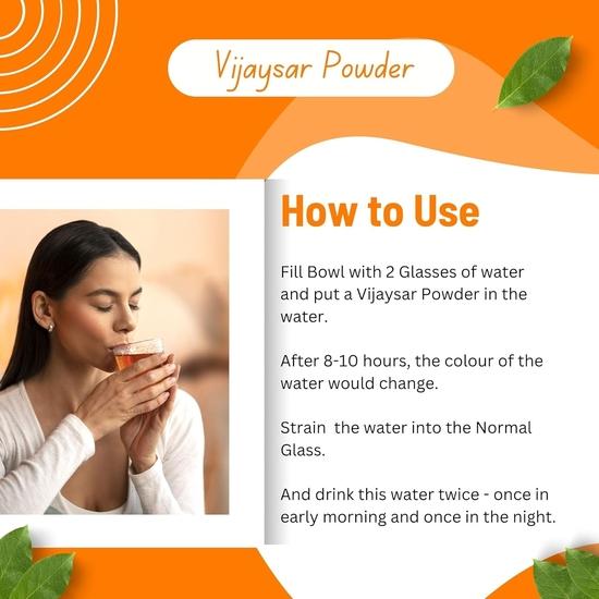 Birju Mahavir Vijaysar Powder - Indian Kino - Pterocarpus Marsupium 400 Gr, Natural (BMKB-46)