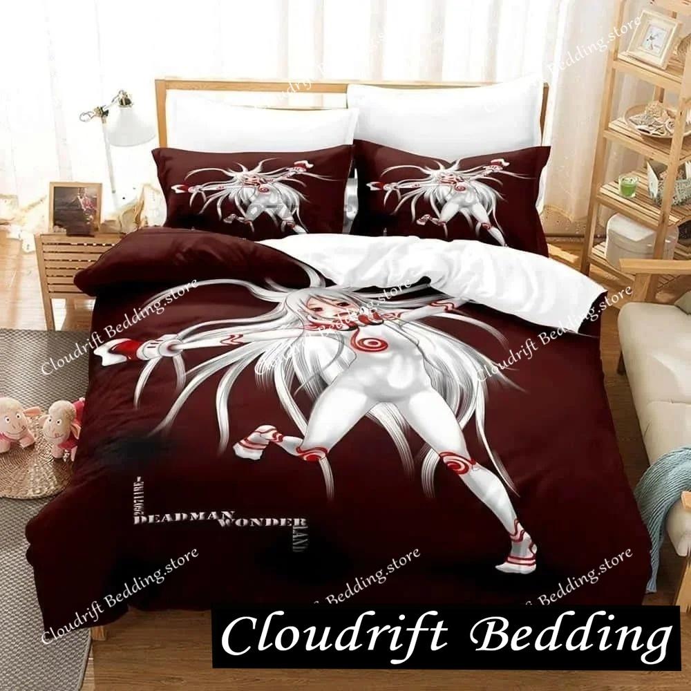 New 3D Printed Anime Deadman Wonderland Bedding Set Single Twin Full Queen King Size Bed Set Adult Kid Bedroom Duvet Cover Sets