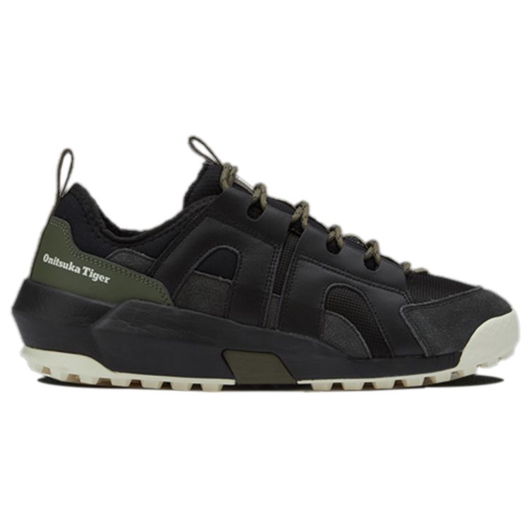 ONITSUKA TIGER Performove Tela Cuero Sintético Cómodo Ropa Deportiva Casual Duradero Zapatillas de Estilo de Vida de Caña Baja Unisex Zapatilla Negro 1183B897-002