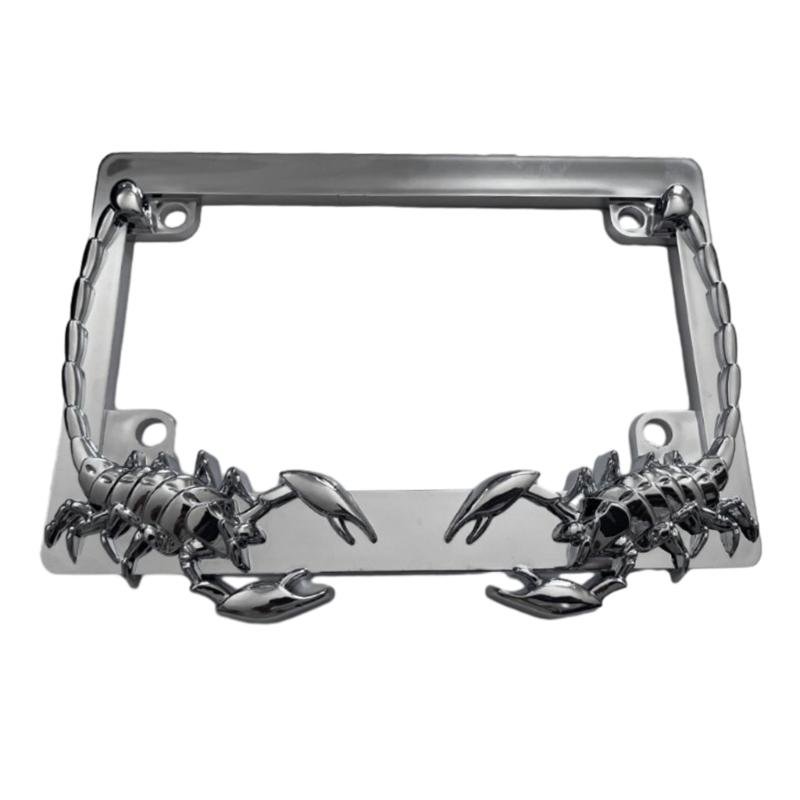 Motorcycle Number License Plate Holder Frame Decorative Numbers Plates Cover