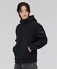 Chasecult Unisex Polar Fleece Boa Bonded Zip-Up Hoodie - Black