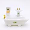1/12 Dollhouse Miniature Porcelain Bathroom Set Ceramic