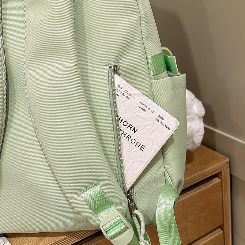 Contrast Color Large Capacity Backpack Student Schoolbag Women's Lightweight Backpack