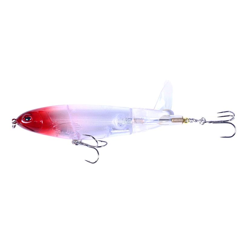 1Pcs Whopper Plopper 10Cm/13G Topwater Fishing Lure Artificial Hard Bait Plopper Soft Rotating Tail Fishing Tackle Fishing Bait