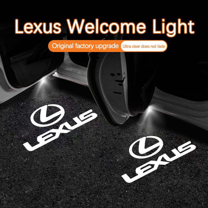 Car Door HD LED Lamps Projector Courtesy Welcome Lights For Lexus ES ES250 ES300 ES350 RX RX300 GX UX LX470 LX570 RC Accessories