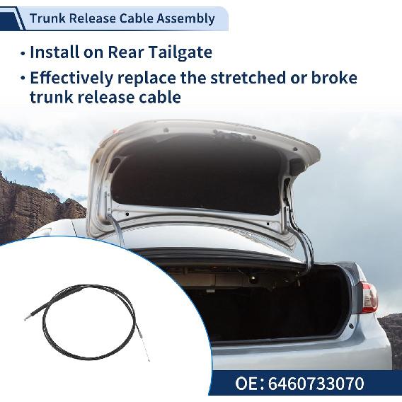 Trunk Lid Release Cable for Toyota Camry 2002-2006 Fuel Filler Door Door Release Cable No.6460733070