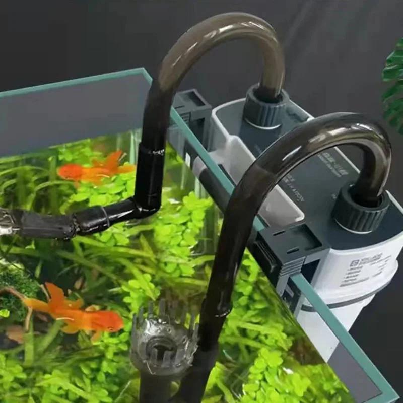 Wall-mounted Fish Tank Waterfall Filter Aquarium External Hanging Water Pump Small Circulation Filter Remove Oil Film Canister