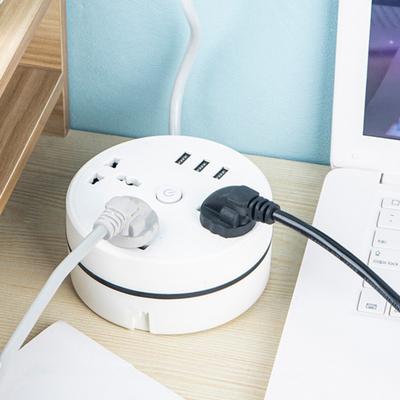 UK-Stecker Power 3 Steckdosen 3er-Verteiler mit USB A 2500W 10A Multi