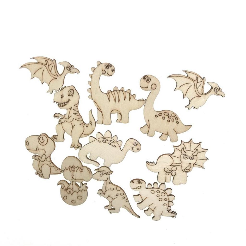 25/50/100PCS Cartoon Dinosaur Coloring Painting Toy DIY Graffiti Educational Toy for Children Hand Eye Coordination Toy