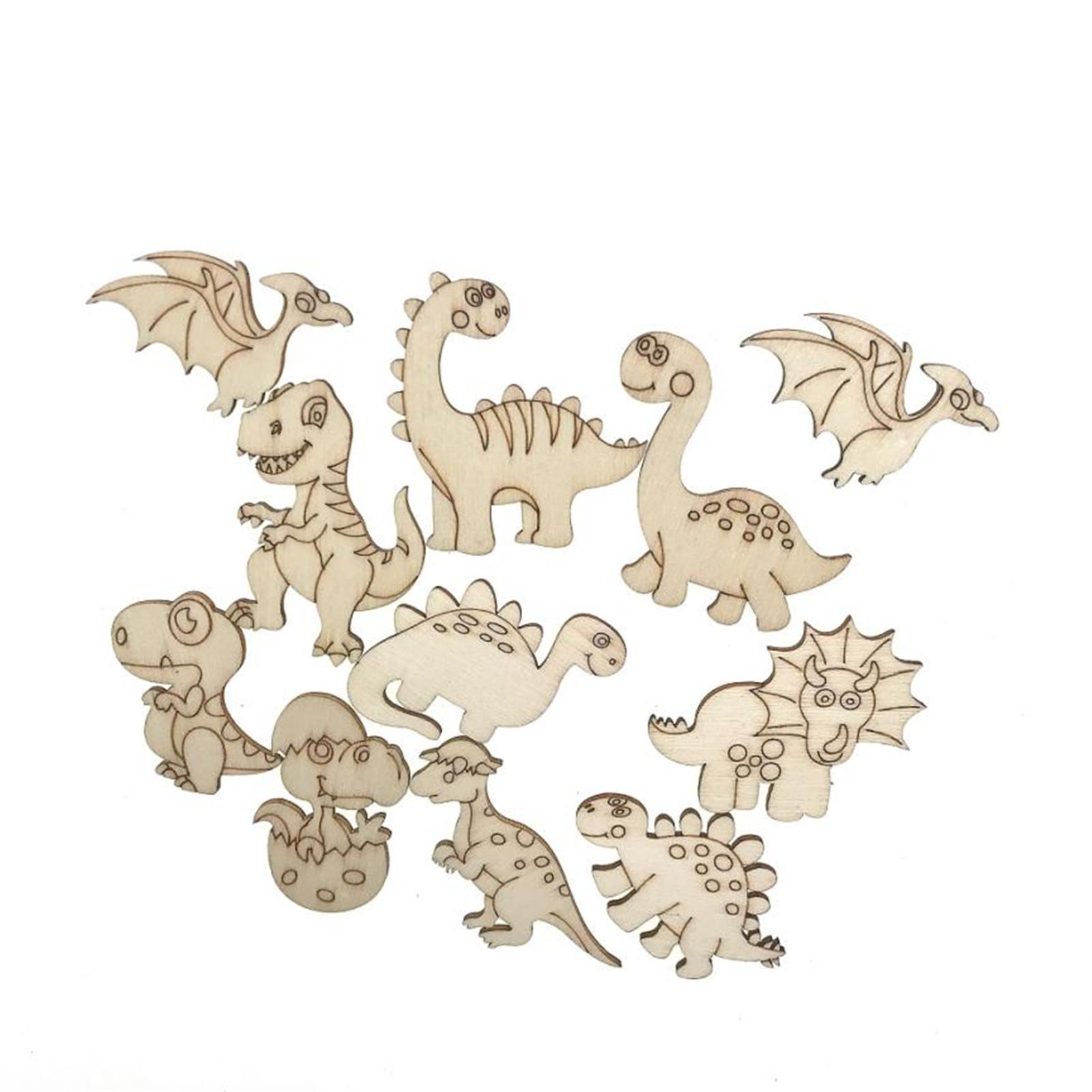 

25/50/100 шт. Игрушка-раскраска с изображением динозавра, сделай сам, граффити, обучающая игрушка для детей, игрушка для развития координации движений рук и глаз 50