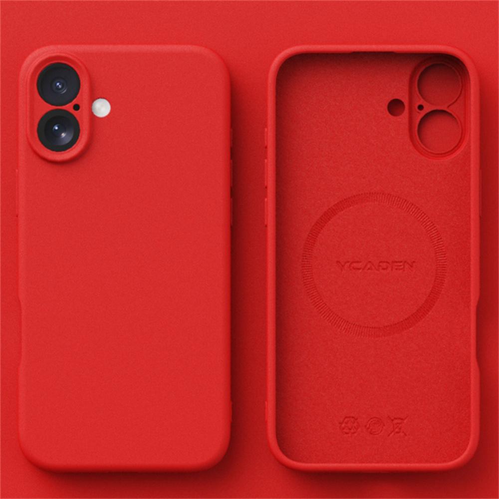 Silikonowe etui Magsafe do ładowania bezprzewodowego, matowe, dla iPhone 16 15 14 13 12 11 Pro Max 14 15 16 Plus, wysokiej jakości, płynne, tylna okładka