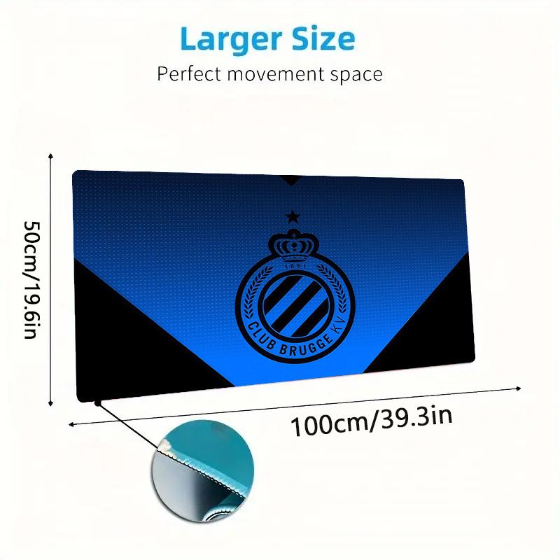 Club Brugge KV Print Cushion Non-slip Laptop Tablet Big Mousepad XXL Mat Mini PC Playmat With Lock Edge