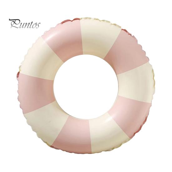 Leakproof Swim Ring Vintage Striped Swimming PVC Thickened Inflatable Men Women Beach Party Float Tube for Pool Child Water