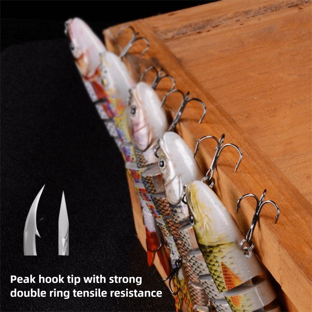 8 Segments 10cm Sinking Wobblers Vibrating Jointed Crankbait Prmeium Hard Vibrating Lures  Trolling