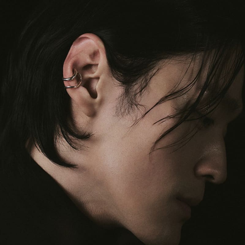 Hustad 238 Leaf Earcuff_ 925 Silver Lip Earcuff