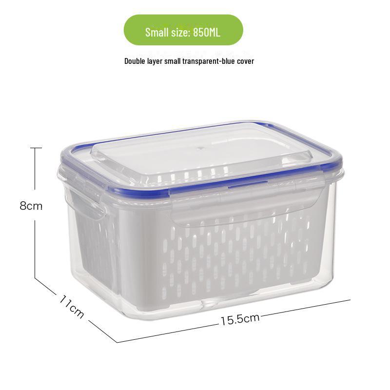 B2B Cross-Border Refrigerator Storage Box with Lid for Fresh Vegetables and Fruits