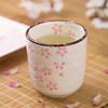 Kung-Fu-Tee im japanischen Stil Keramik Unterglasur Porzellan Teetasse Hausbesitzer Untertasse Glas Teetasse Rosa Weiß