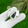 Solar Moss Agate Gemstone 925 Silver Trendy Bezel Wife Art Deco Pendant Jewelry